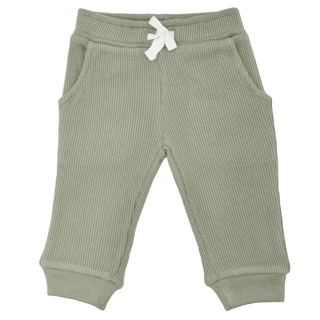 Waffle Joggers - Olive Green - HoneyBug 
