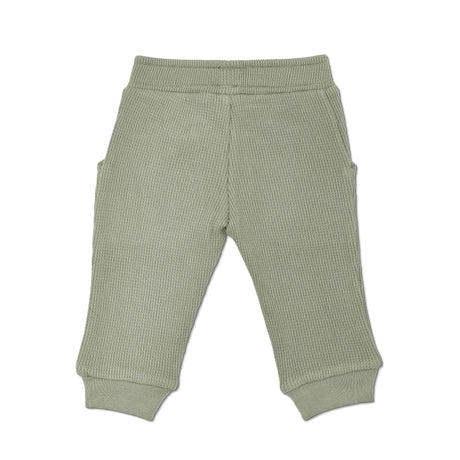 Waffle Joggers - Olive Green - HoneyBug 