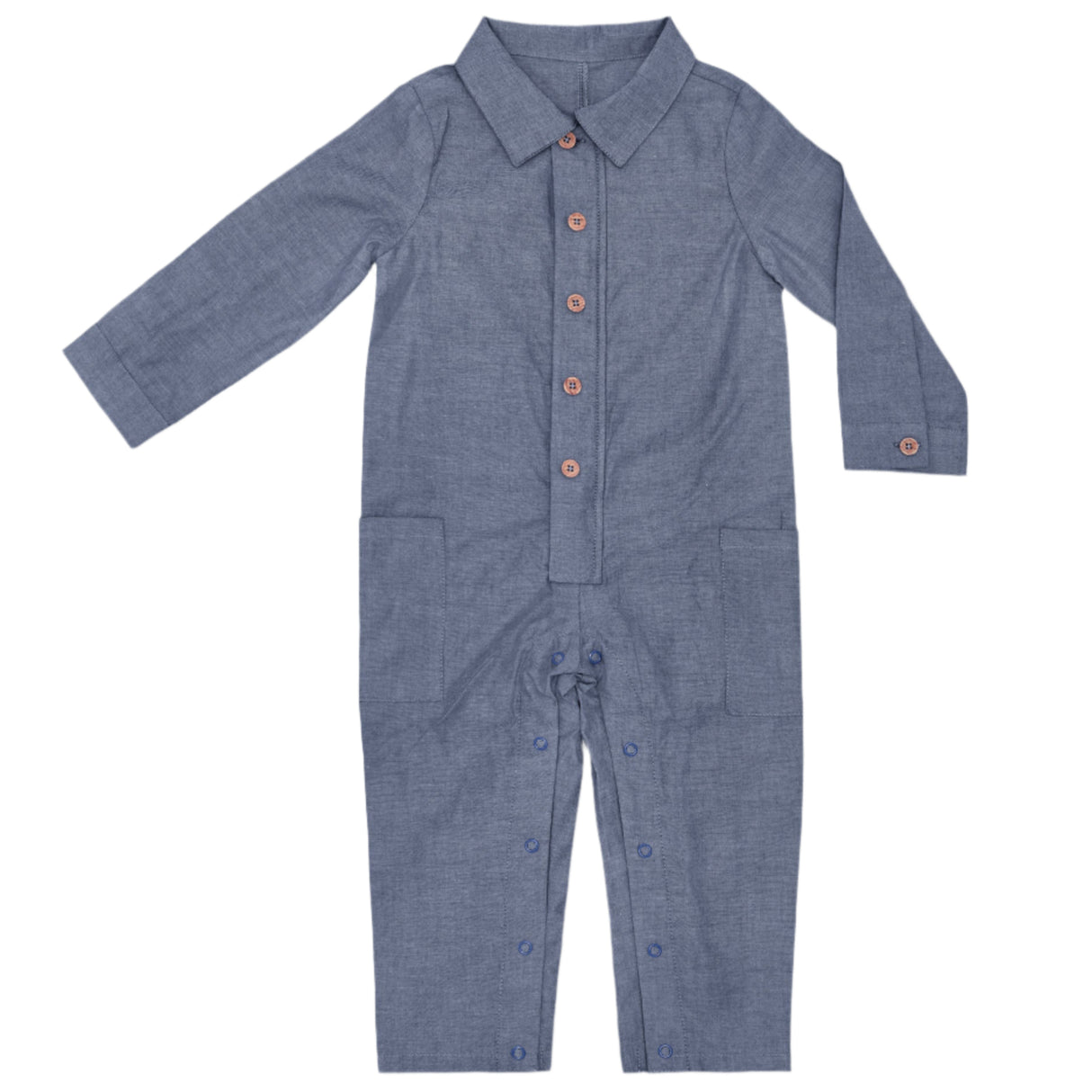 Jumpsuit Coverall - Chambray - HoneyBug 