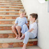 Charles Boys' Short Set - Classic Stripe - HoneyBug 