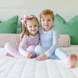 Bradford Boys’ Pima Cotton Pajama Pant Set - Classic Stripe - HoneyBug 