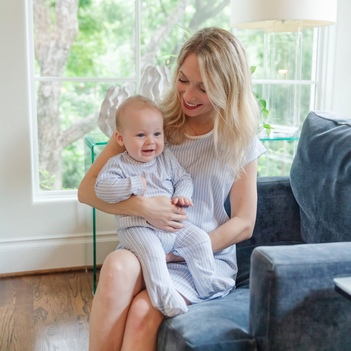 Preston Boys' Romper - Classic Stripe - HoneyBug 