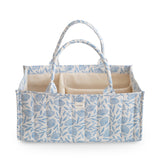 Diaper Caddy - Blue Flowers
