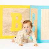 Dino ABC Bamboo Convertible Footie - HoneyBug 