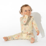 Dino ABC Bamboo Convertible Footie - HoneyBug 