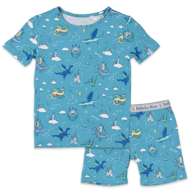 Dragon Dreams Bamboo Kids Pajama Short Set - HoneyBug 
