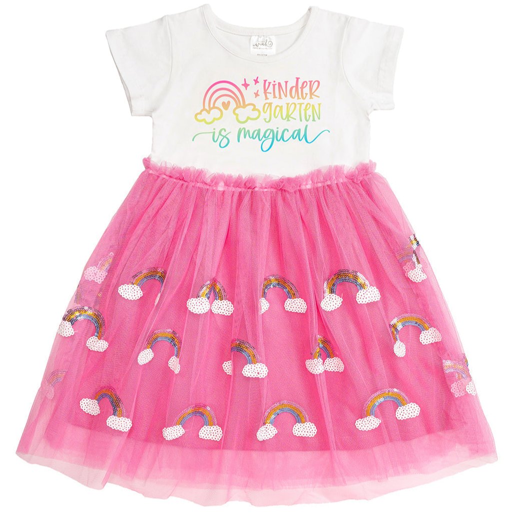 Kindergarten is Magical Short Sleeve Tutu Dress