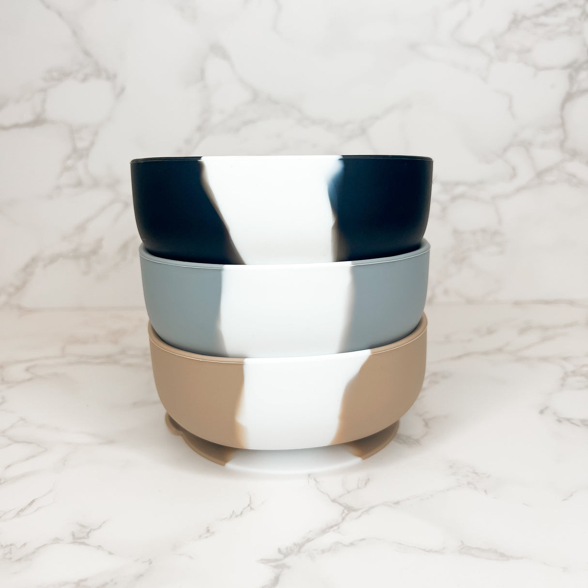 Dip Dye Square Suction Bowl