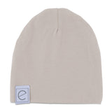 2 Pack Jersey Cotton Beanie Hat Set - Tan & Black - HoneyBug 