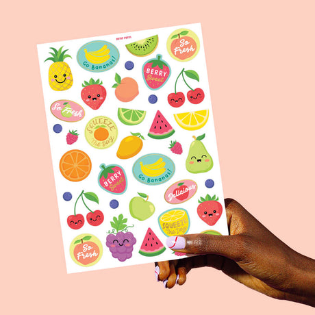 Fruity Tuity Tats - 54 Foil Temporary Tattoos