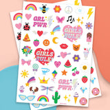 GRL PWR Tats - 104 Foil Temporary Tattoos