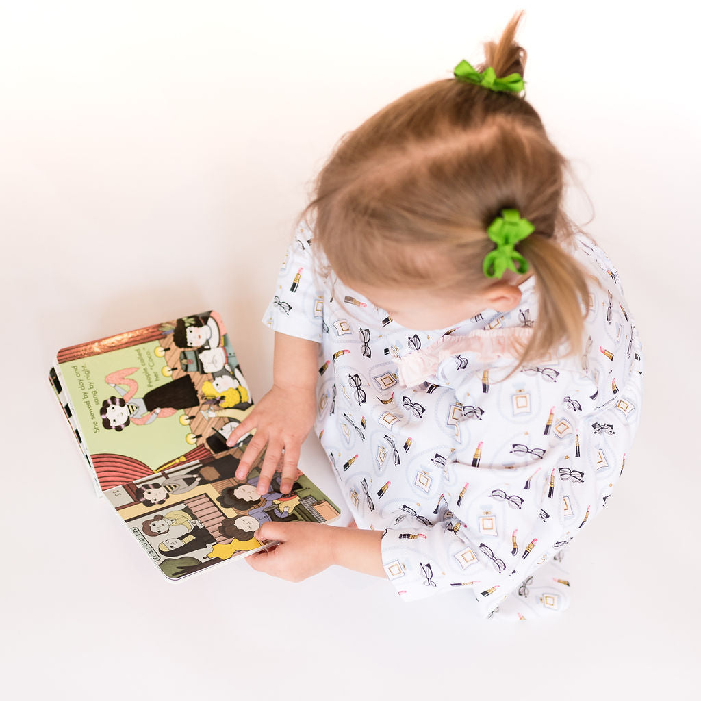 Coco Print Dress with Ruffle - HoneyBug 