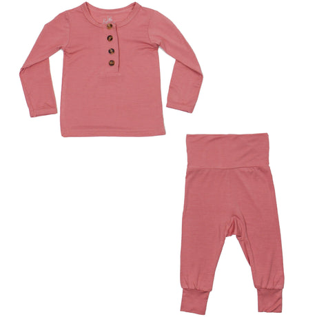 Softest 2 Piece Set - Coral - HoneyBug 