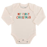 graphic bodysuit | my first christmas (long sleeve) - HoneyBug 
