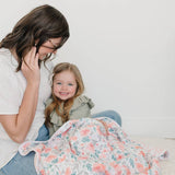 Floret + Trellis Premium Cotton Snuggle Blanket - HoneyBug 