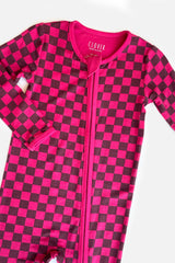 Soft & Stretchy Zipper Footie - Clover x Bohemian Mama - HoneyBug 