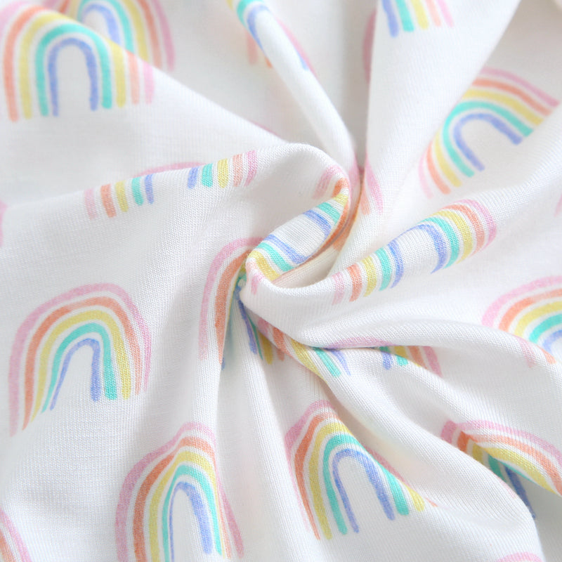 Forever Rainbow Bamboo Swaddle Blanket - HoneyBug 