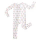 Forever Rainbow Zippered Baby Romper
