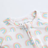 Forever Rainbow Zippered Baby Romper
