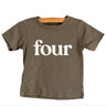 Four Modern Birthday Shirt Kids Tee - HoneyBug 