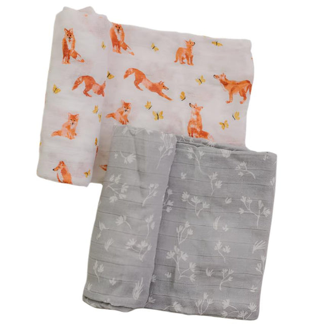 Fox Tales + Prairie Oh So Soft Muslin Swaddle Blanket Set - HoneyBug 