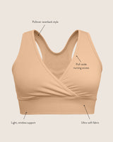 French Terry Racerback Nursing & Sleep Bra | Redwood - HoneyBug 