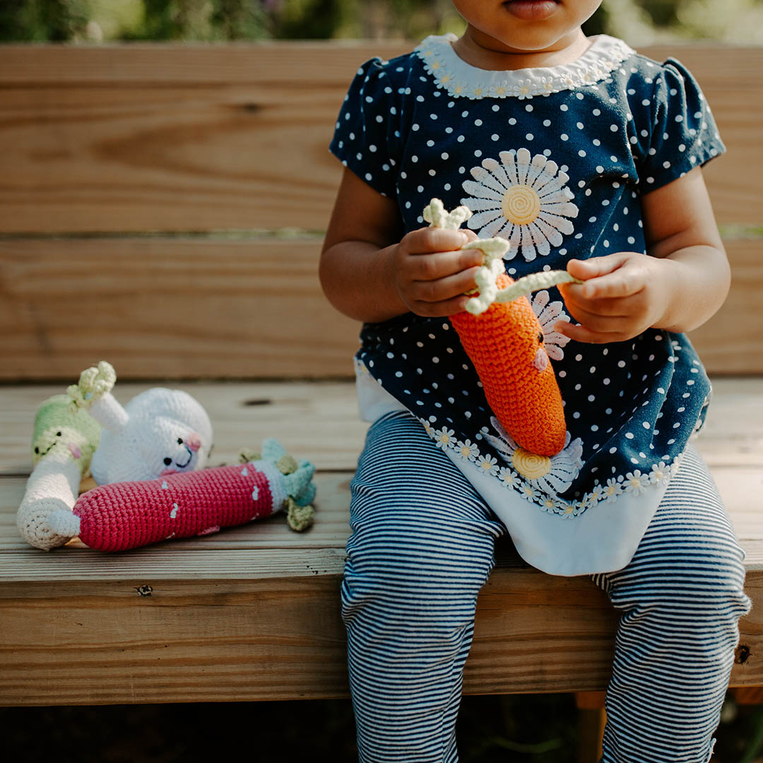 Pretend Play Food Rattle -  Carrot