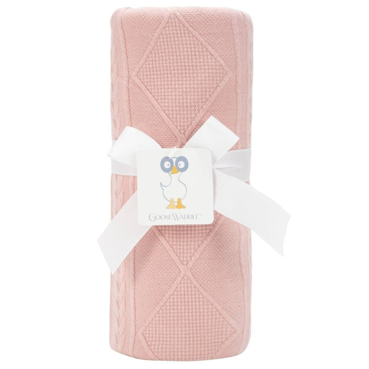 Rose Knit Blanket - HoneyBug 