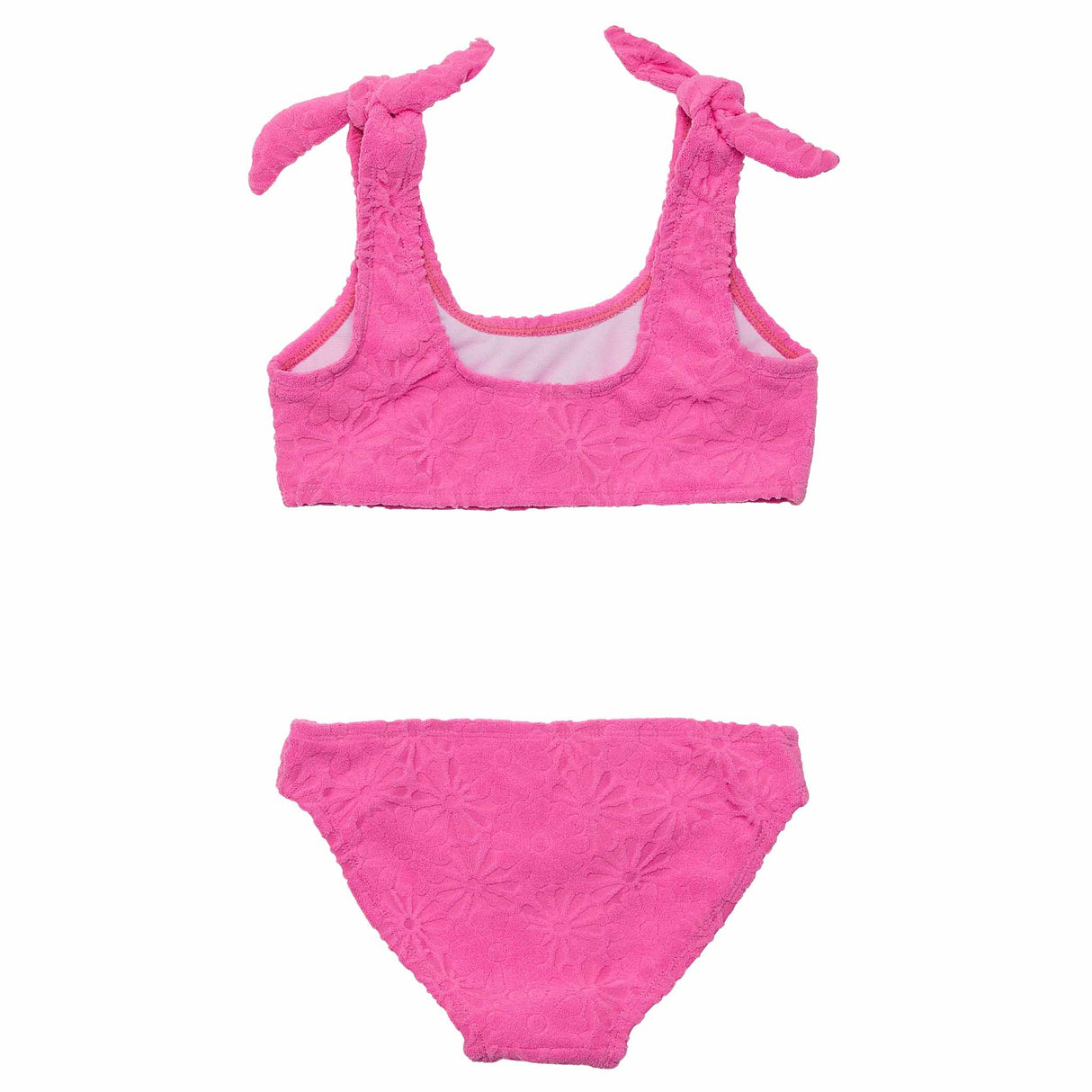 Bubblegum Bloom Crop Bikini - HoneyBug 