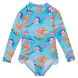 Kaleido Fish Sustainable Leg Frill Surf Suit - HoneyBug 
