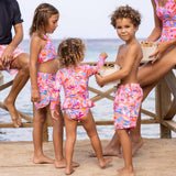 Blooming Sunset Sustainable Board Shorts - HoneyBug 