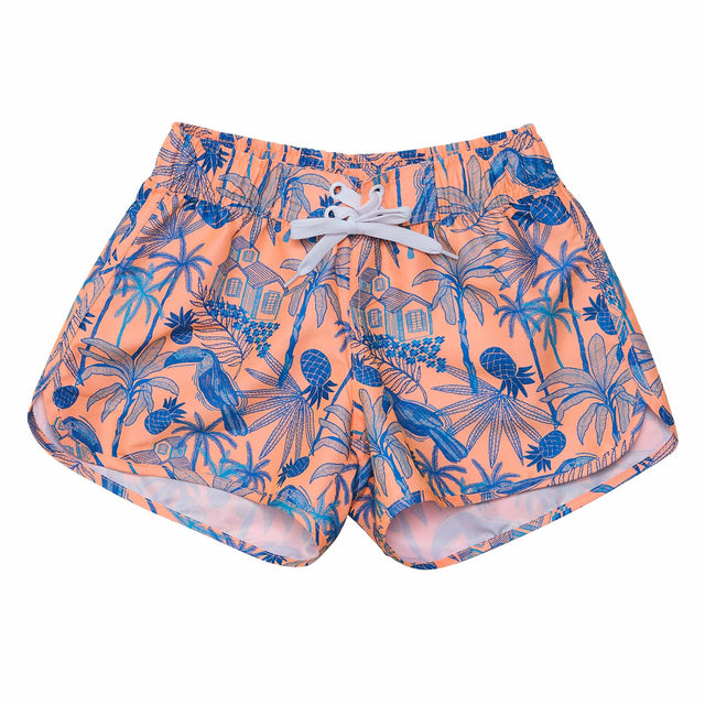 Tropicana Vacay Sustainable Board Shorts - HoneyBug 