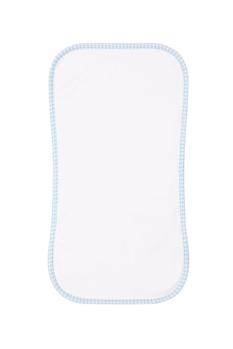 Blue Gingham Burp Cloth - HoneyBug 