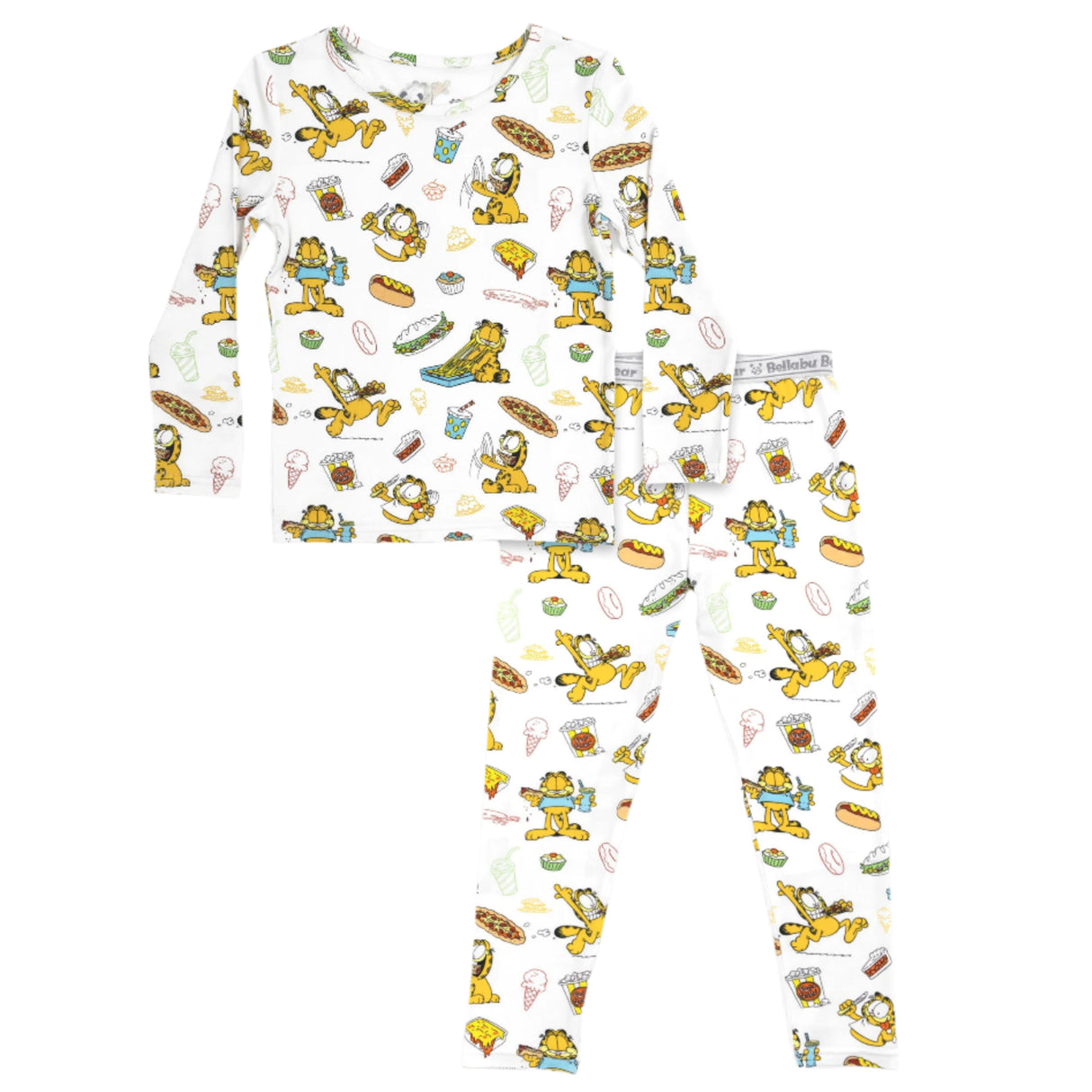 Garfield: Snack Attack Bamboo Kids Pajamas - HoneyBug 
