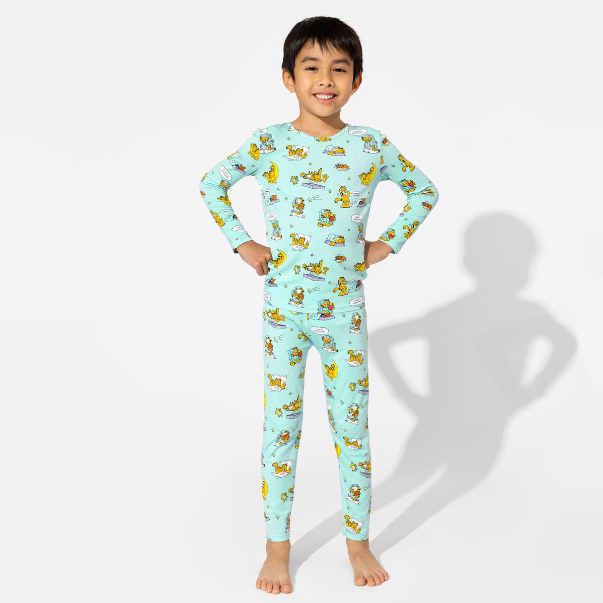 Garfield: Lazy Mondays Bamboo Kids Pajamas - HoneyBug 