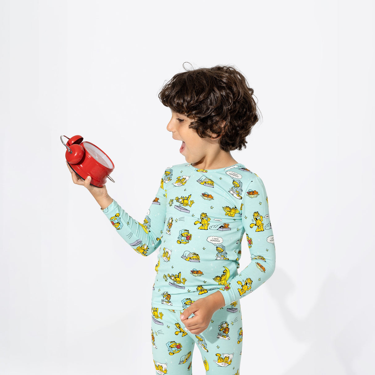 Garfield: Lazy Mondays Bamboo Kids Pajamas - HoneyBug 