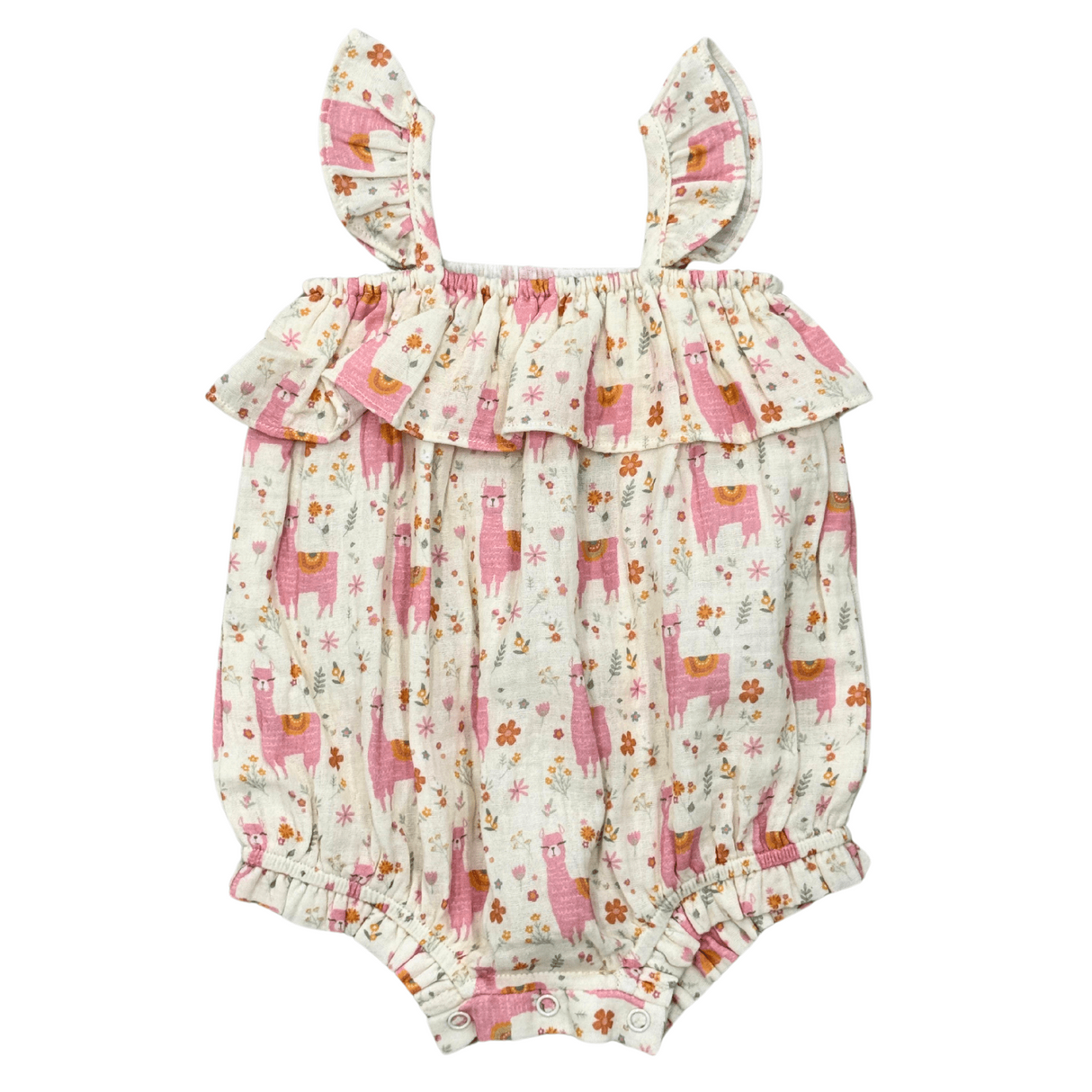 Baby Girl Gauze Bubble Romper