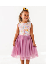 Bamboo Tulle Dress - Darling Spring Daisy - HoneyBug 