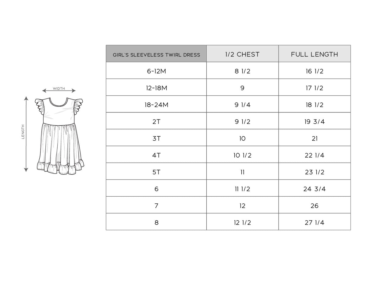 Girl's Sleeveless Twirl Dress