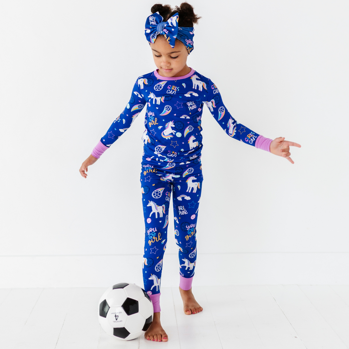 Unicorn Goals Toddler/Big Kid Pajamas