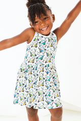Stretchy Sleeveless Twirl Dress - Golf - HoneyBug 