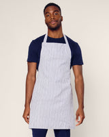 Adult Apron in Navy French Ticking