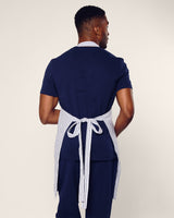 Adult Apron in Navy French Ticking