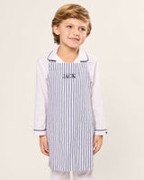 Kid's Apron in Navy French Ticking - HoneyBug 