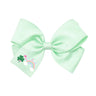 Rainbow Shamrock Hair Bow