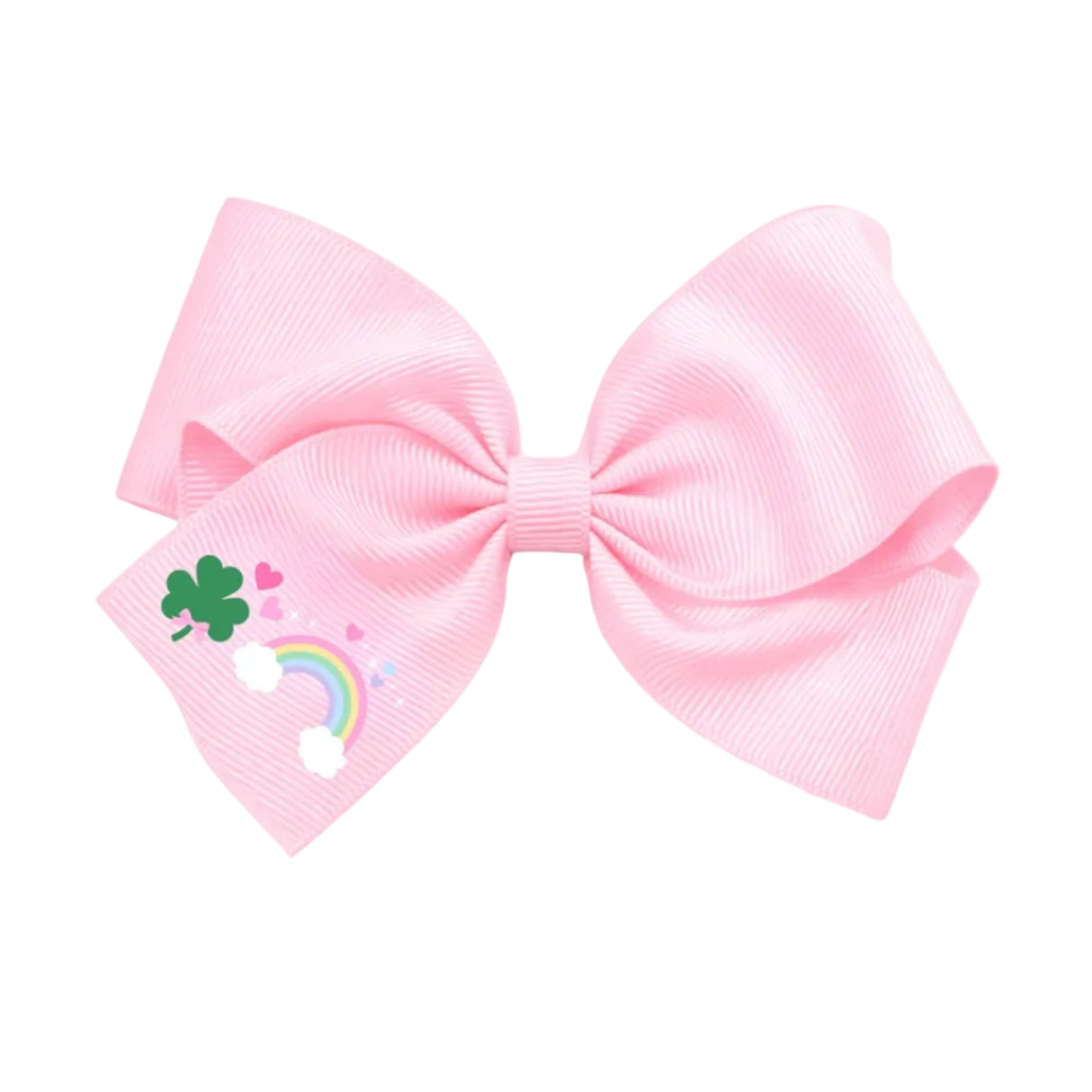 Rainbow Shamrock Hair Bow