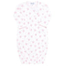 Pink Heart Print Gown  - HoneyBug 