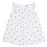Pink Heart Print Scoop Neck Dress - HoneyBug 