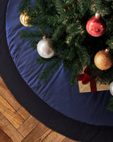 Christmas Tree Skirt in Navy