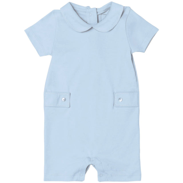 Henry Boys' Pima Cotton Shortall - Light Blue - HoneyBug 